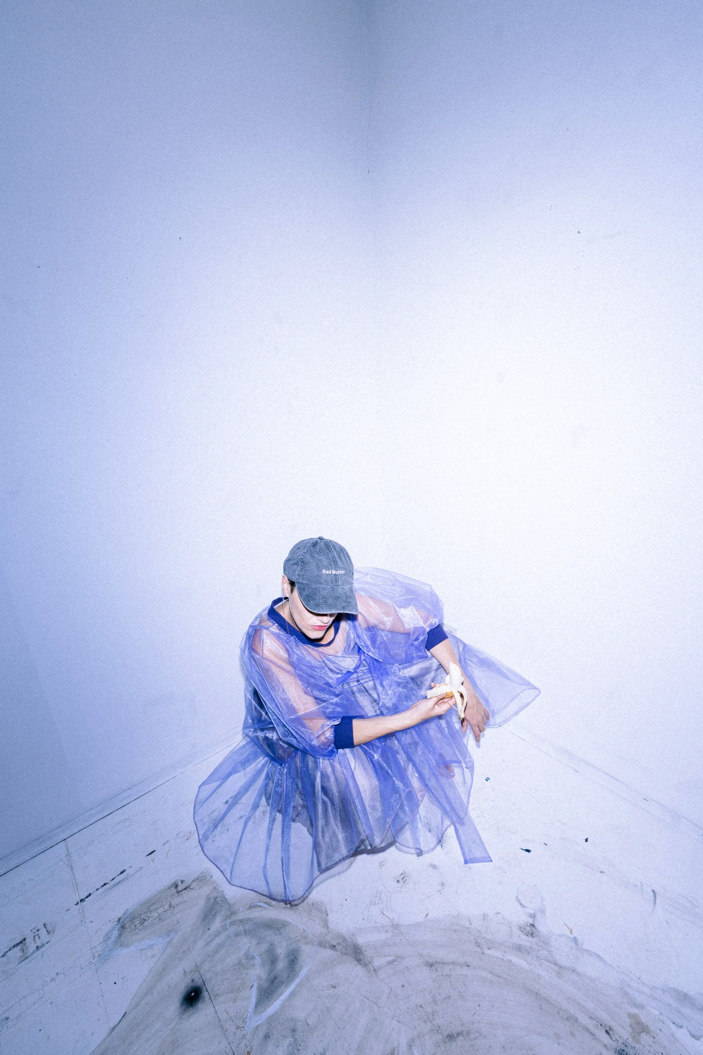 Uschi, dress by Lisi Lang, cap by Violetta Parisini